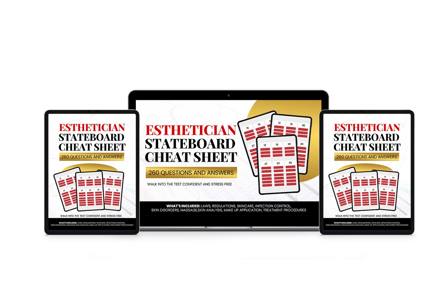 Esthetician State Board Exam Cheat Sheet